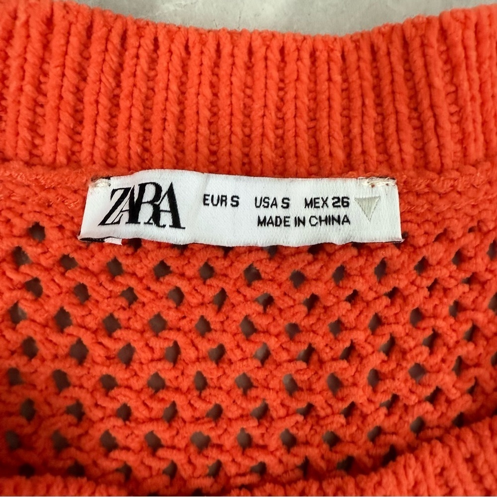 Women’s Zara Chenille Sweater Knit Mini Sleeveless Dress Size Small - Picture 13 of 16
